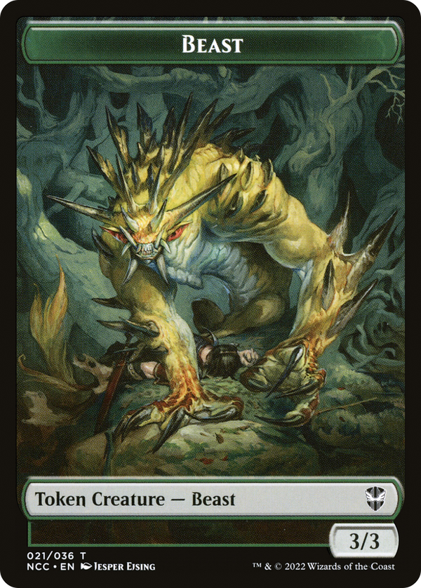 Beast (TNCC-021) - New Capenna Commander Tokens Foil