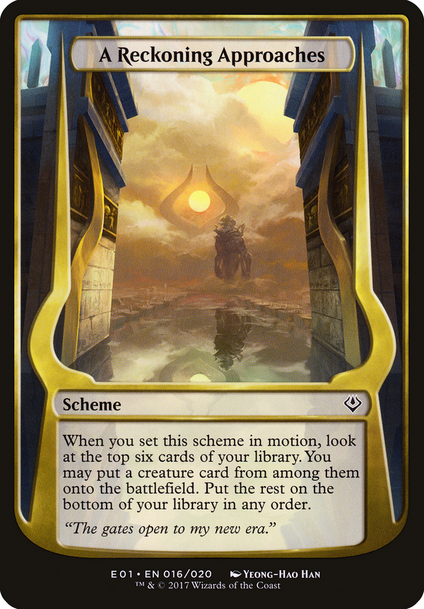 A Reckoning Approaches (Archenemy: Nicol Bolas) (OVER-016) - Archenemy: Nicol Bolas Schemes