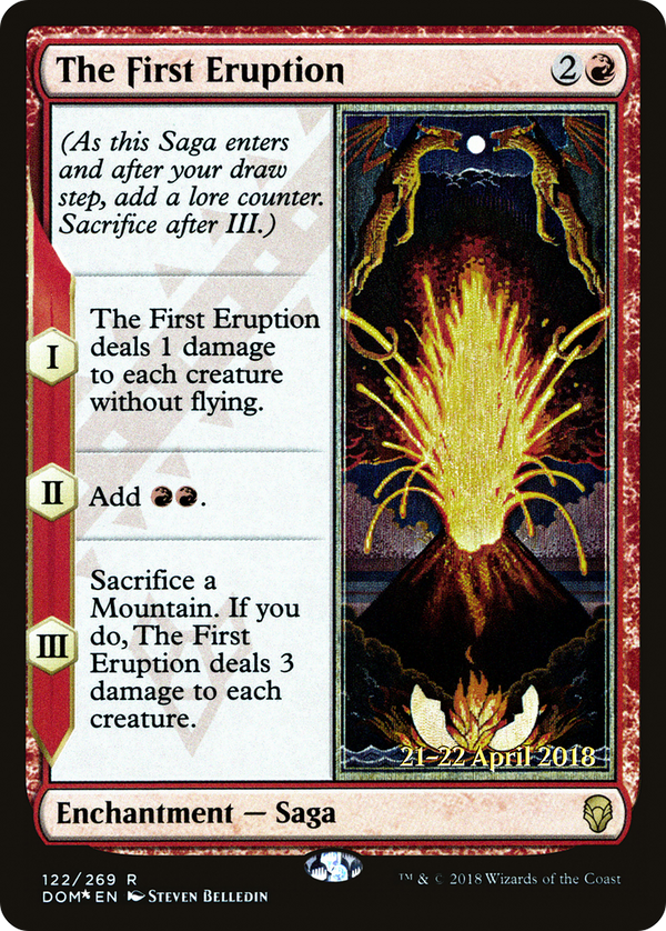 The First Eruption (PRE-122) - Dominaria Promos Foil