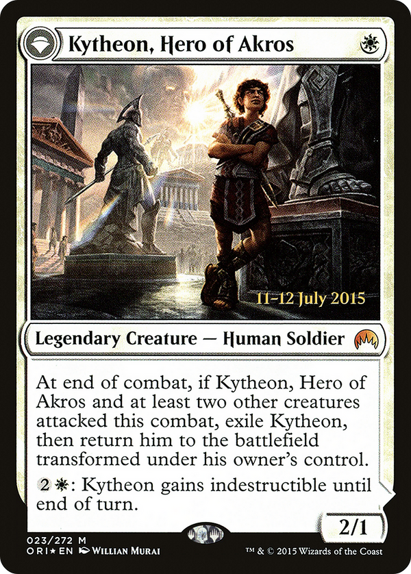 Kytheon, Hero of Akros (PRE-023) - Magic Origins Promos: (originpwdfc) Foil