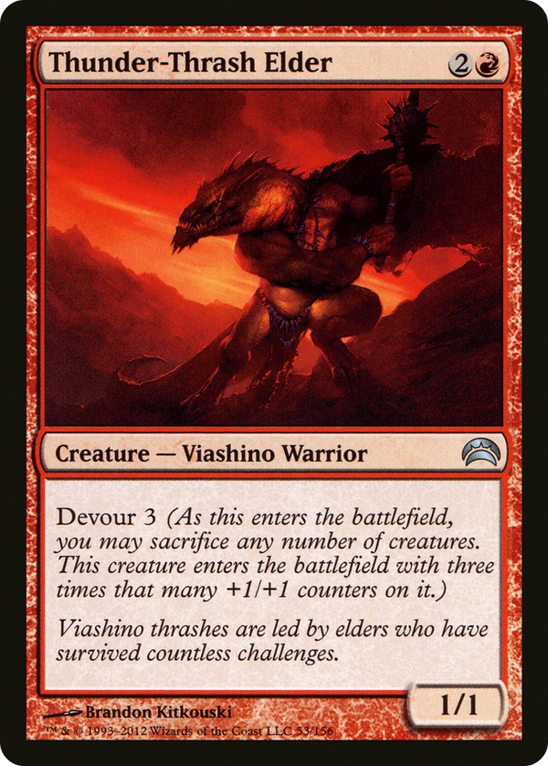 Thunder-Thrash Elder (PC2-053) - Planechase 2012 Foil