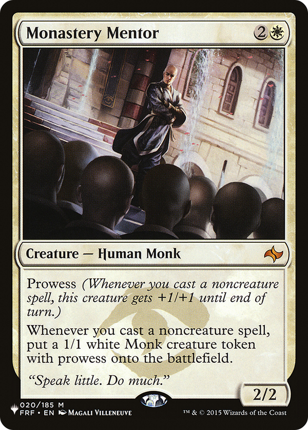 Monastery Mentor (LIST-020/185) - The List