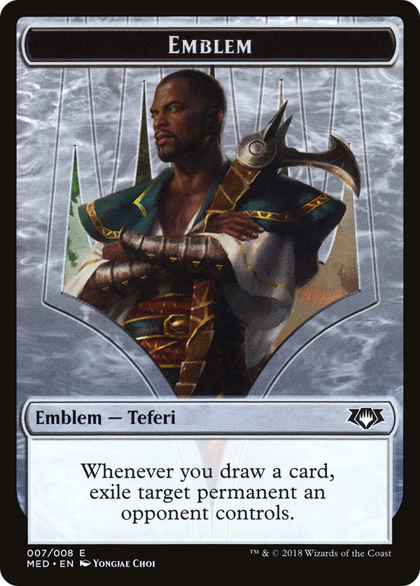 Emblem - Teferi, Hero of Dominaria (MED-007) - Mythic Edition Tokens