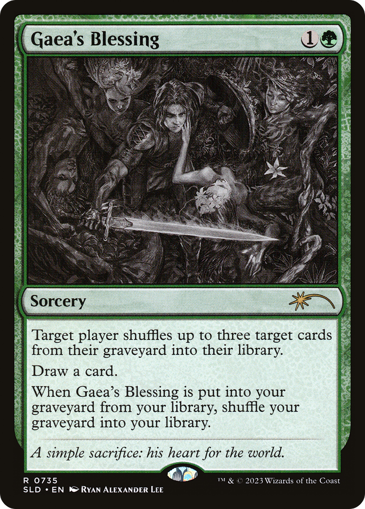 Gaea's Blessing (Sketch Showcase) (SLD-735) - Secret Lair Drop Foil