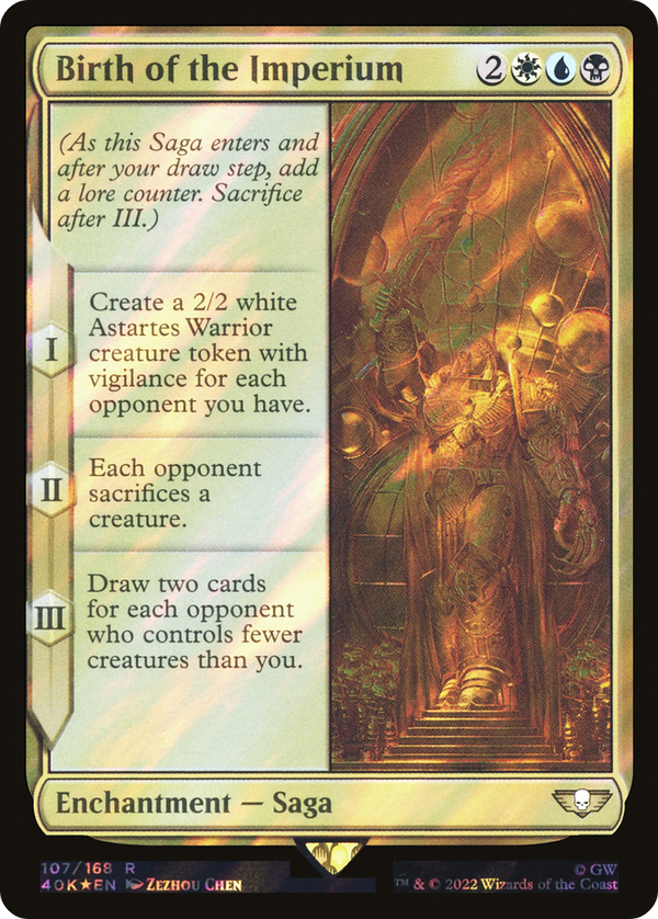 Birth of the Imperium (Surge Foil) (40K-107) - Warhammer 40,000 Commander Foil