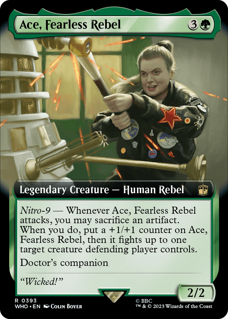 Ace, Fearless Rebel (Extended Art) (WHO-393) - Doctor Who: (Extended Art) Foil