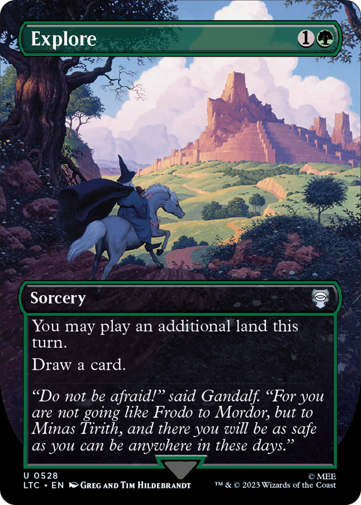 Explore (Borderless) (LTC-528) - Tales of Middle-earth Commander Foil