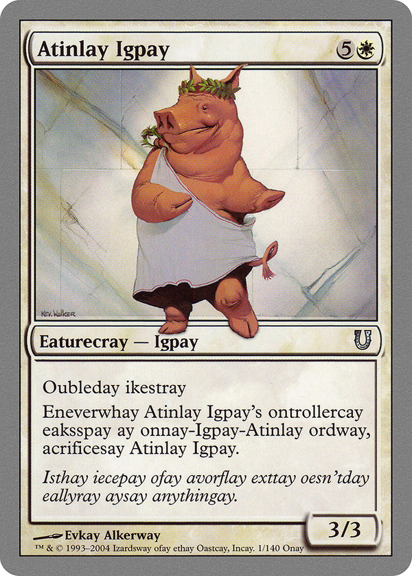 Atinlay Igpay (UNH-001) - Unhinged