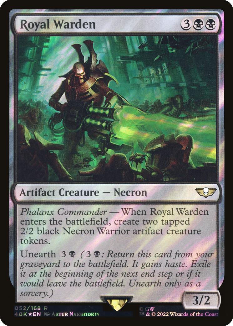 Royal Warden (Surge Foil) (40K-052) - Warhammer 40,000 Commander Foil