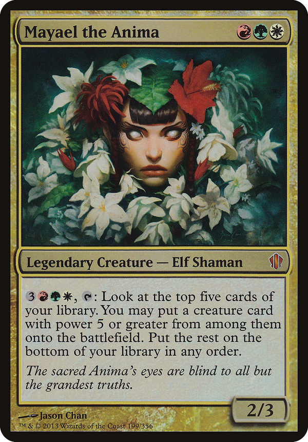 Mayael the Anima (Commander 2013) (OVER-199) - Commander 2013 Oversized Foil
