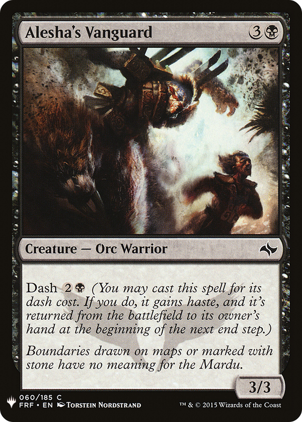 Alesha's Vanguard (LIST-060) - The List