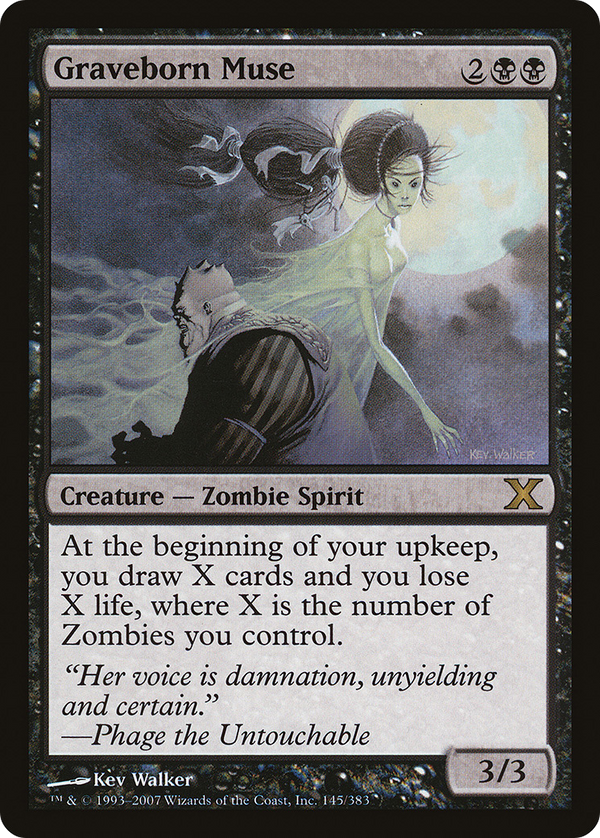Graveborn Muse (10E-145) - Tenth Edition Foil