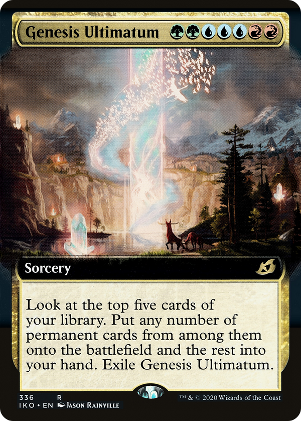 Genesis Ultimatum (Extended Art) (IKO-336) - Ikoria: Lair of Behemoths: (Extended Art) Foil