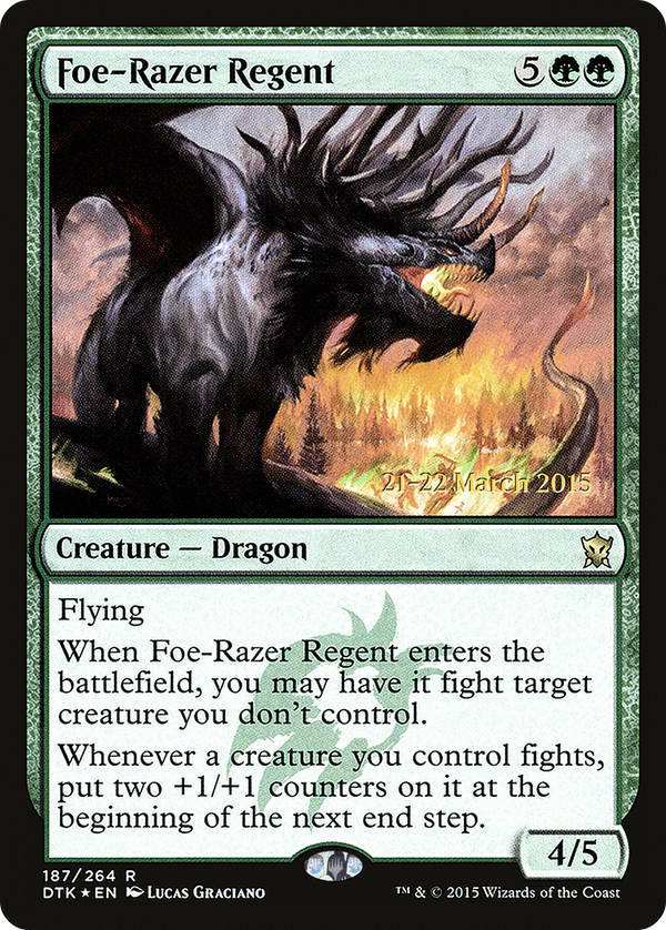 Foe-Razer Regent (PRE-187) - Dragons of Tarkir Promos Foil