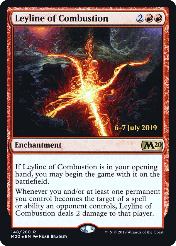 Leyline of Combustion (PRE-148) - Core Set 2020 Promos Foil