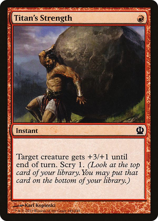 Titan's Strength (THS-145) - Theros Foil