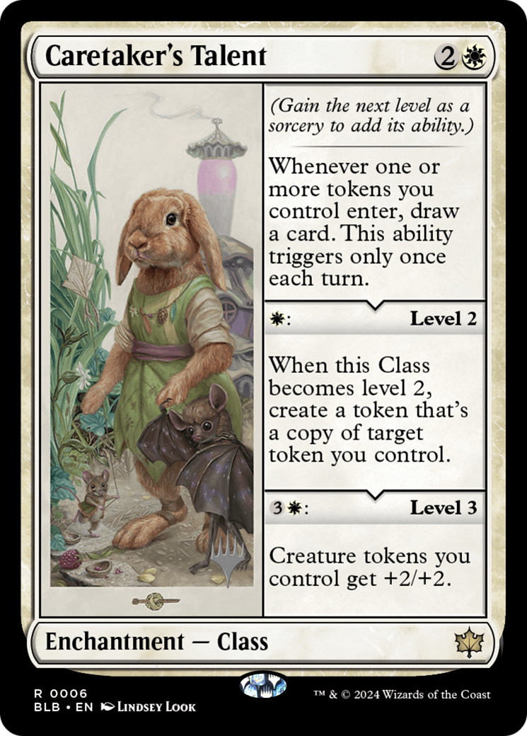 Caretaker's Talent (PPBLB-006) - Bloomburrow Promos