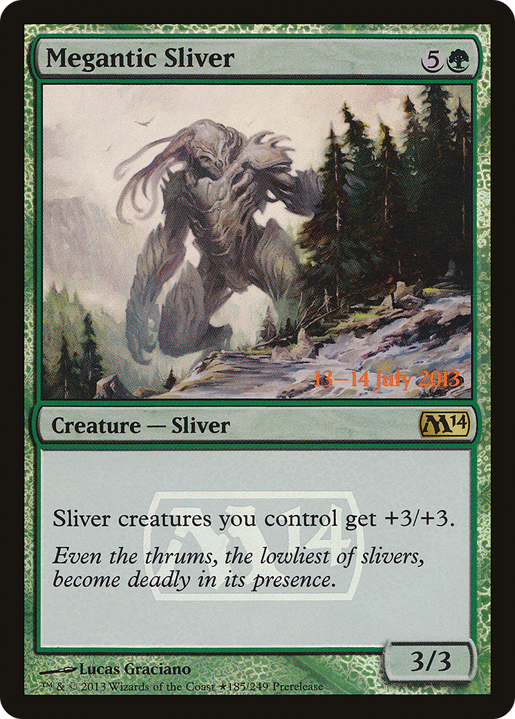 Megantic Sliver (PRE-185) - Magic 2014 Promos Foil