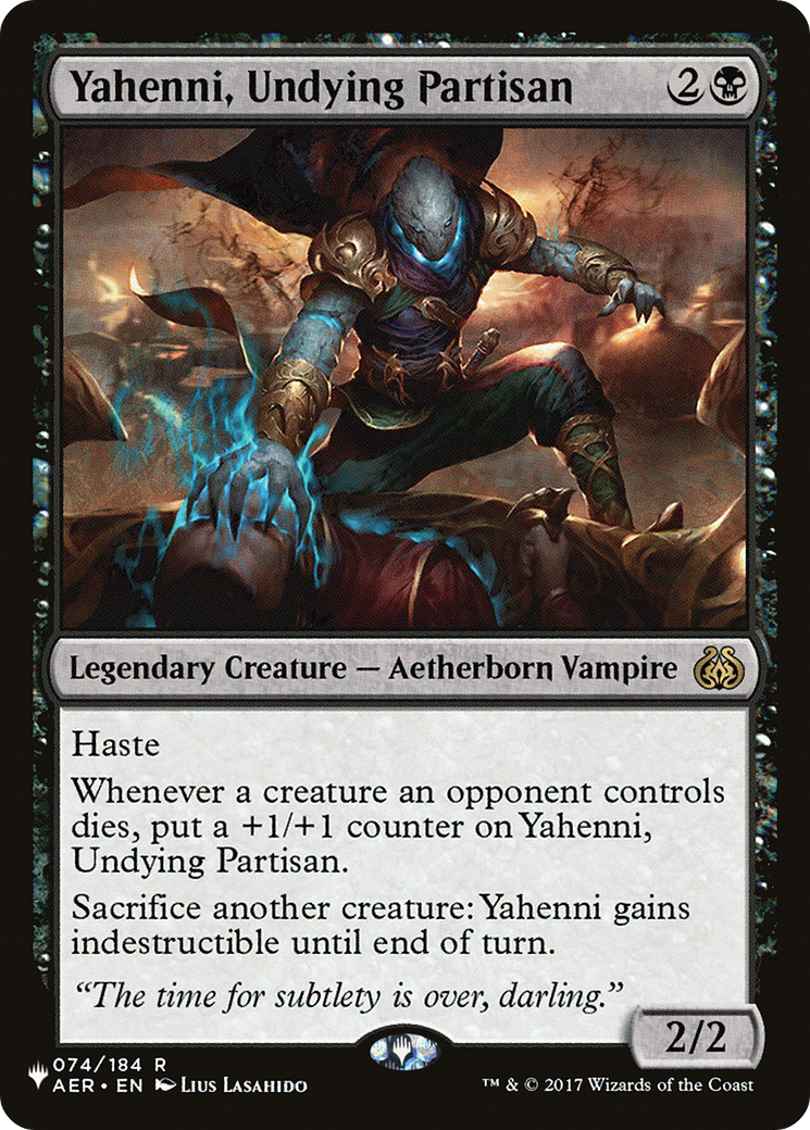 Yahenni, Undying Partisan (LIST-074/184) - The List Reprints