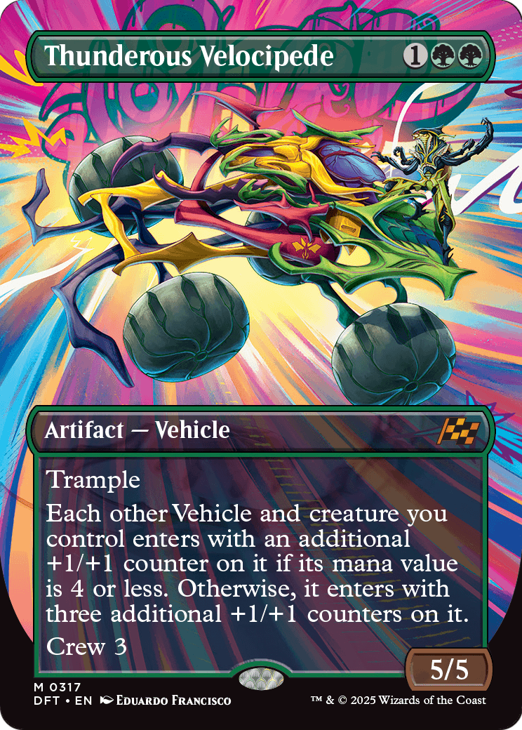 Thunderous Velocipede (Borderless) (DFT-317) - Aetherdrift