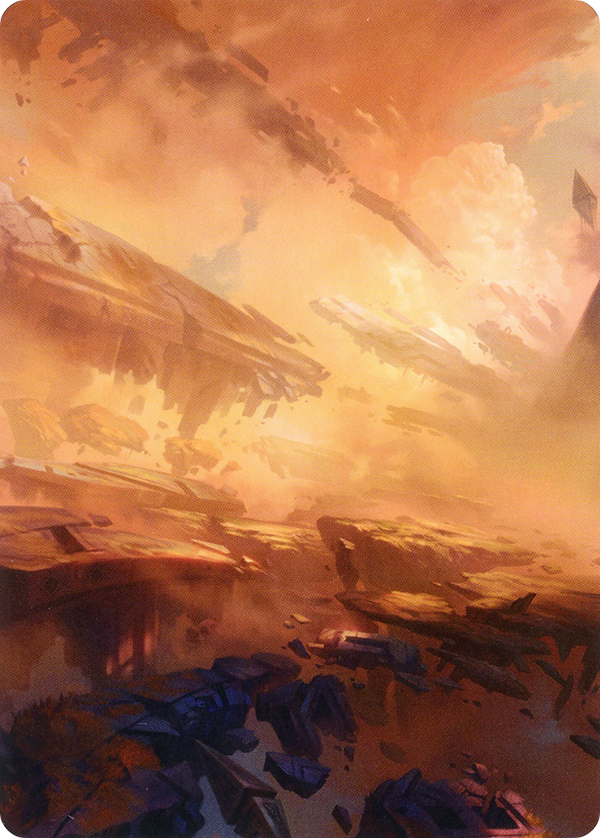 Plains // Plains (AZNR-007) - Zendikar Rising Art Series (Borderless) Foil