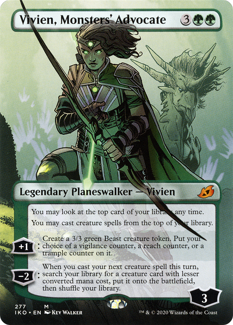 Vivien, Monsters' Advocate (Borderless) (IKO-277) - Ikoria: Lair of Behemoths