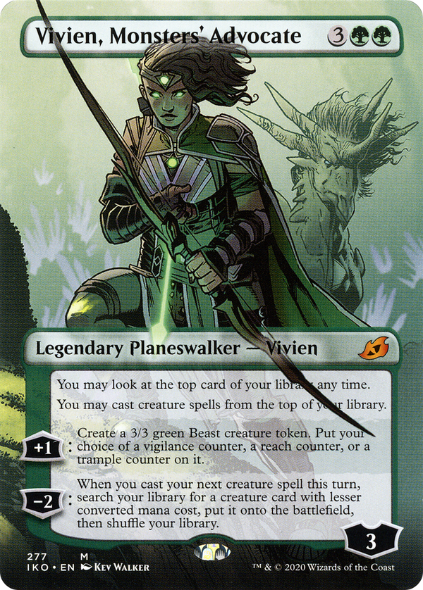 Vivien, Monsters' Advocate (Borderless) (IKO-277) - Ikoria: Lair of Behemoths