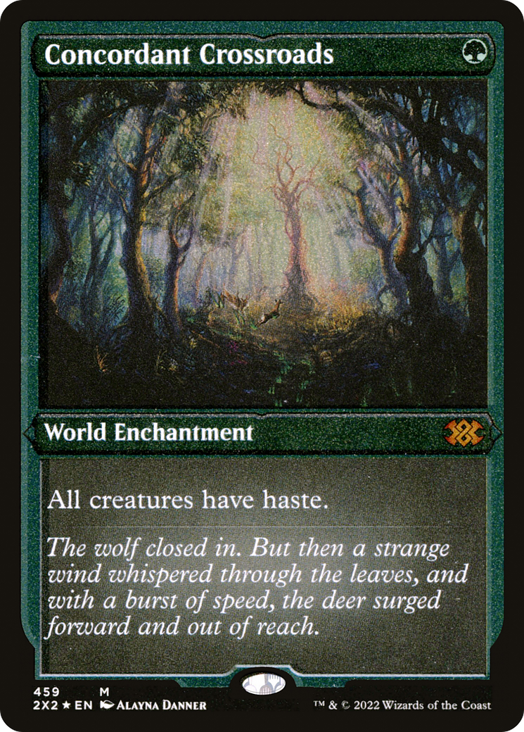 Concordant Crossroads (Foil Etched) (2X2-459) - Double Masters 2022 Foil