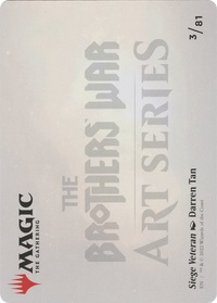 Siege Veteran // Siege Veteran (ABRO-003) - The Brothers' War Art Series (Borderless) Foil