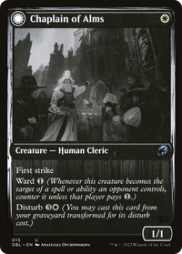 Chaplain of Alms (DBL-013) - Innistrad: Double Feature: (Double Faced Transform) Foil