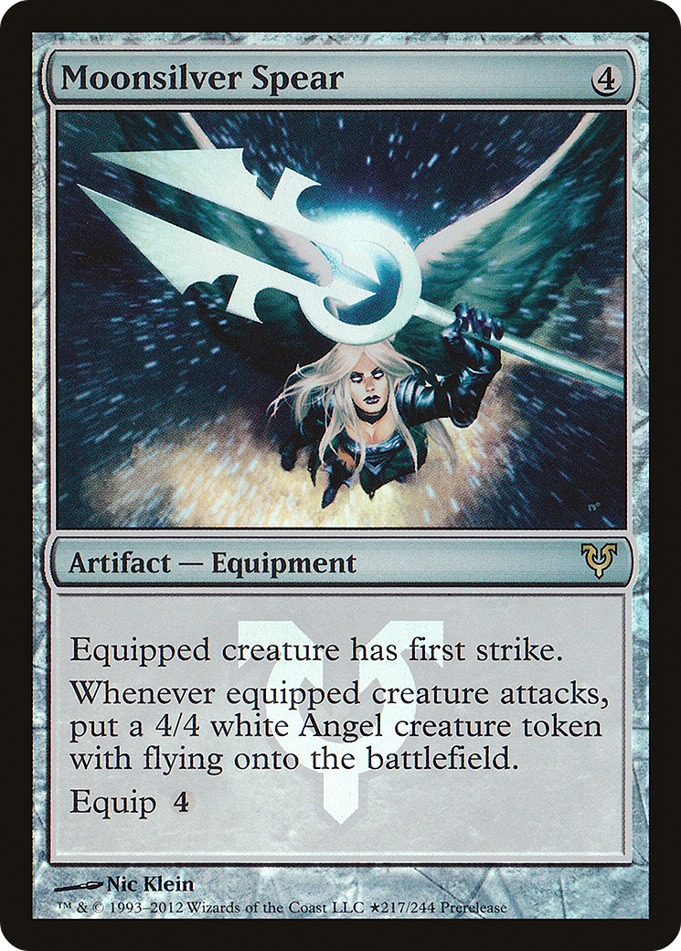 Moonsilver Spear (PRE-217) - Avacyn Restored Promos Foil
