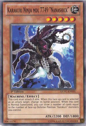Karakuri Ninja mdl 7749 "Nanashick" (EXVC-EN031) - Extreme Victory 1st Edition