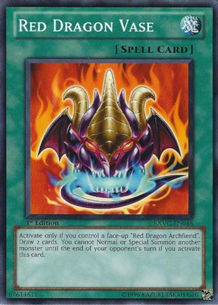 Red Dragon Vase (EXVC-EN046) - Extreme Victory 1st Edition