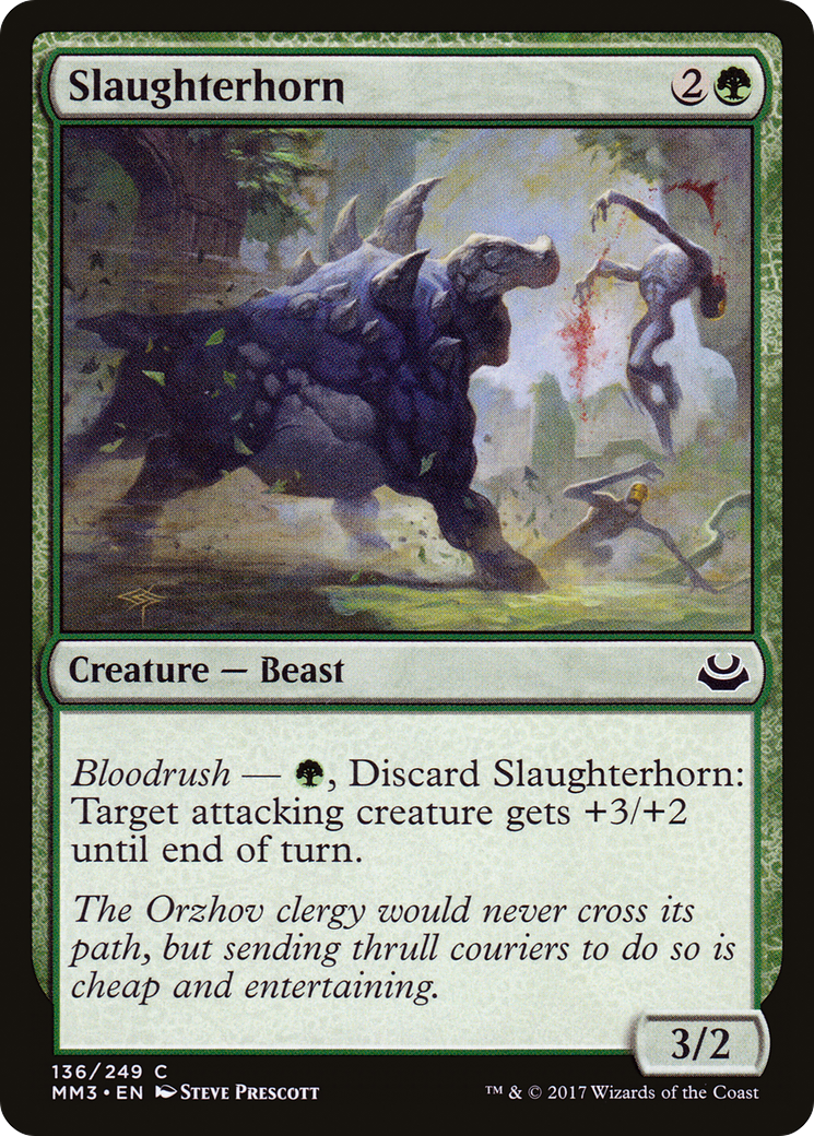 Slaughterhorn (MM3-136) - Modern Masters 2017 Foil