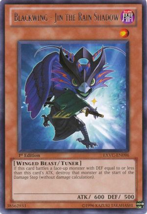 Blackwing - Jin the Rain Shadow (EXVC-EN096) - Extreme Victory 1st Edition