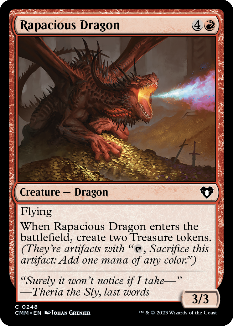 Rapacious Dragon (CMM-248) - Commander Masters Foil
