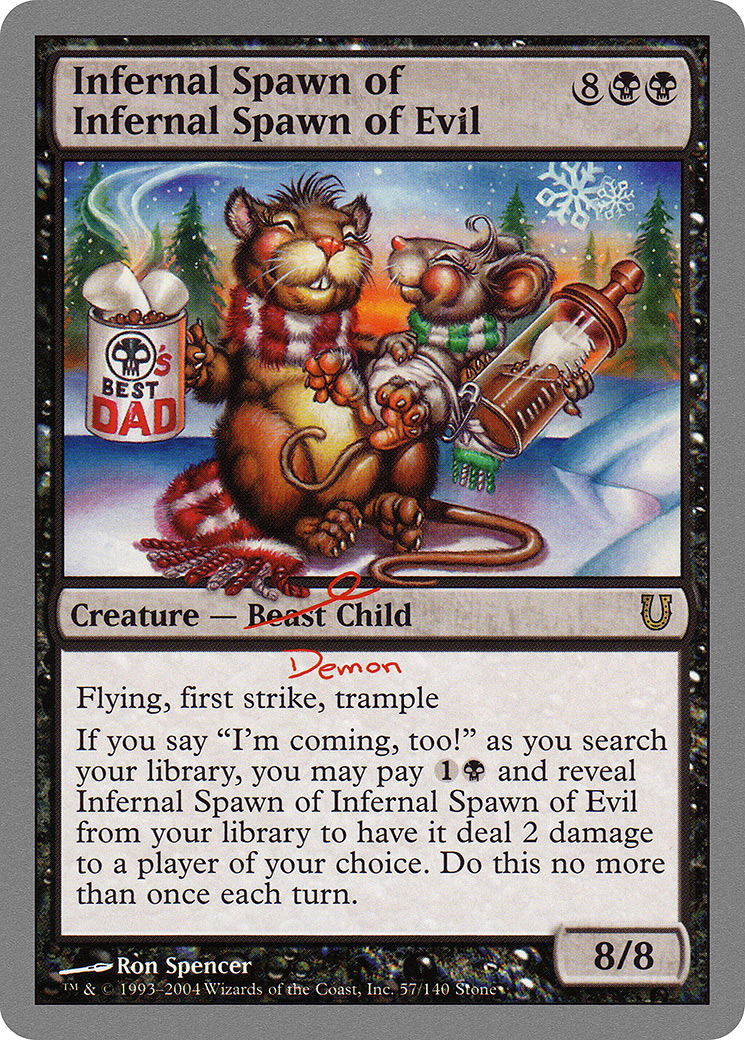 Infernal Spawn of Infernal Spawn of Evil (UNH-057) - Unhinged Foil