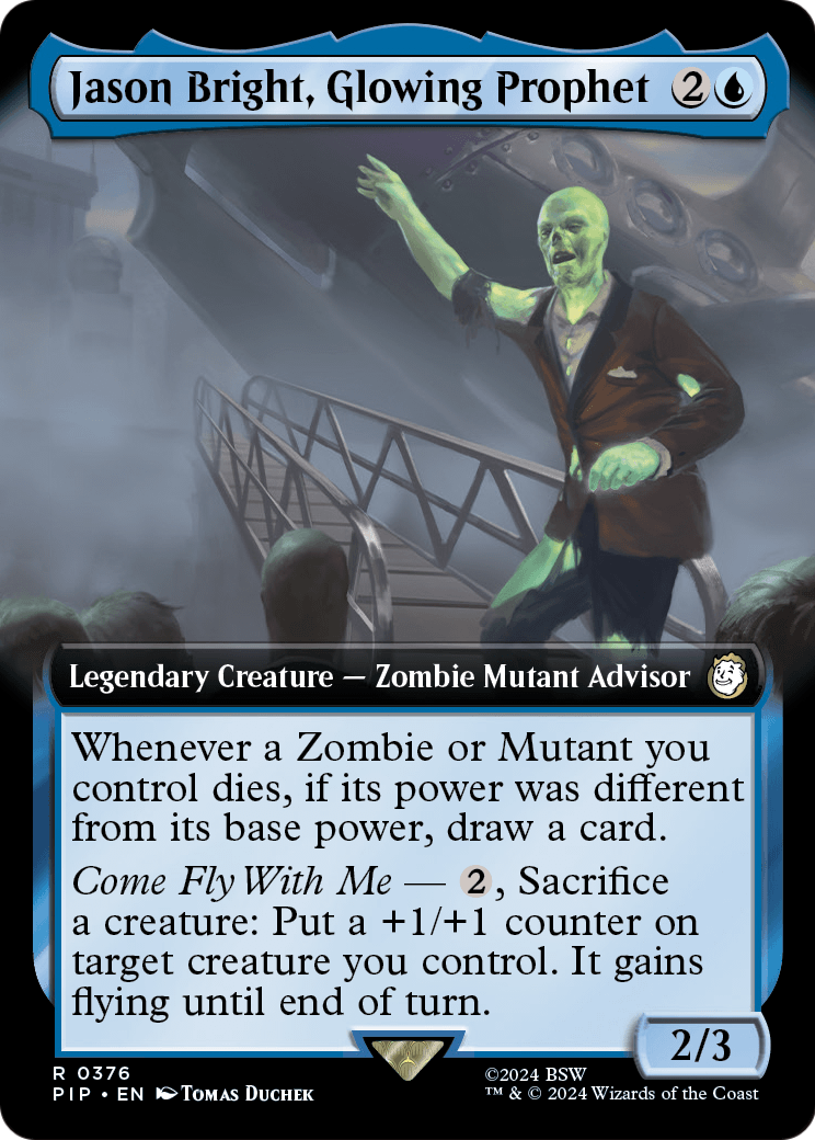 Jason Bright, Glowing Prophet (Extended Art) (PIP-376) - Fallout: (Extended Art) Foil