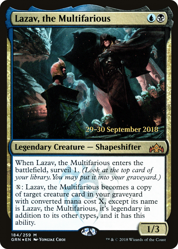 Lazav, the Multifarious (PRE-184) - Guilds of Ravnica Promos Foil
