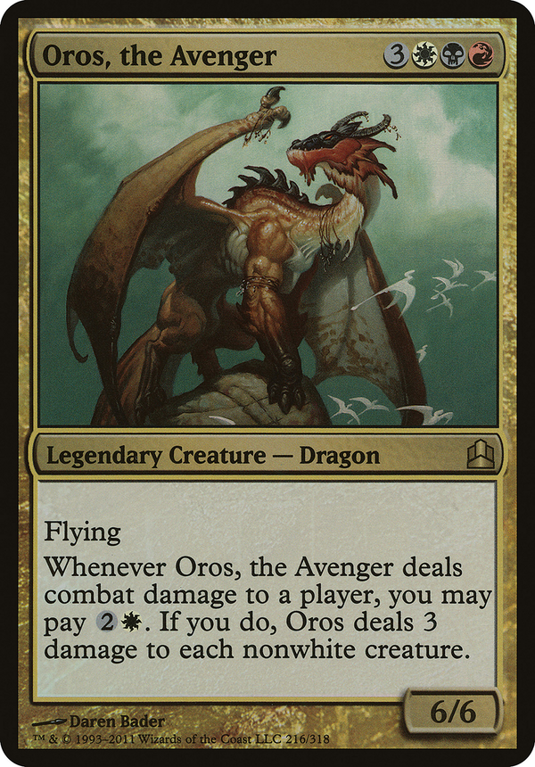 Oros, the Avenger (Commander) (OVER-216) - Commander 2011 Oversized Foil