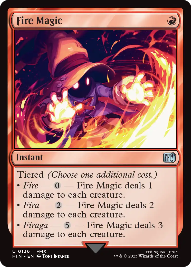 Fire Magic (FIN-136) - FINAL FANTASY Foil