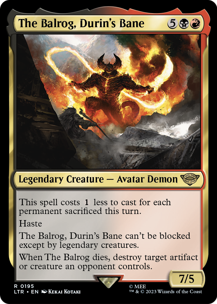 The Balrog, Durin's Bane (LTR-195) - The Lord of the Rings: Tales of Middle-earth