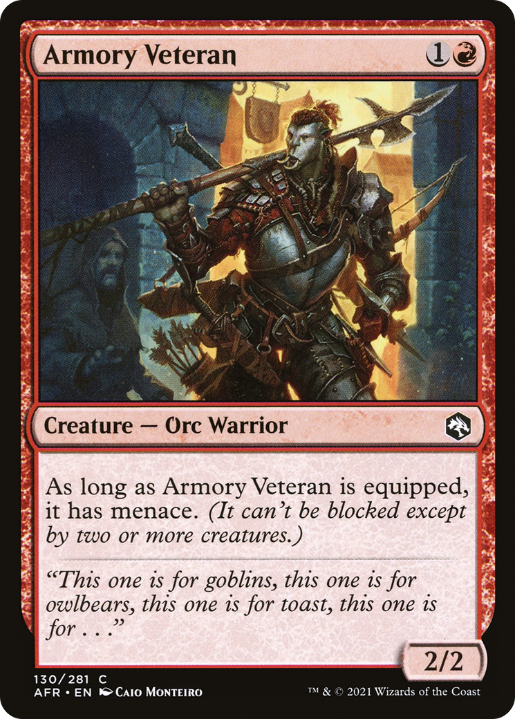 Armory Veteran (AFR-130) - Adventures in the Forgotten Realms
