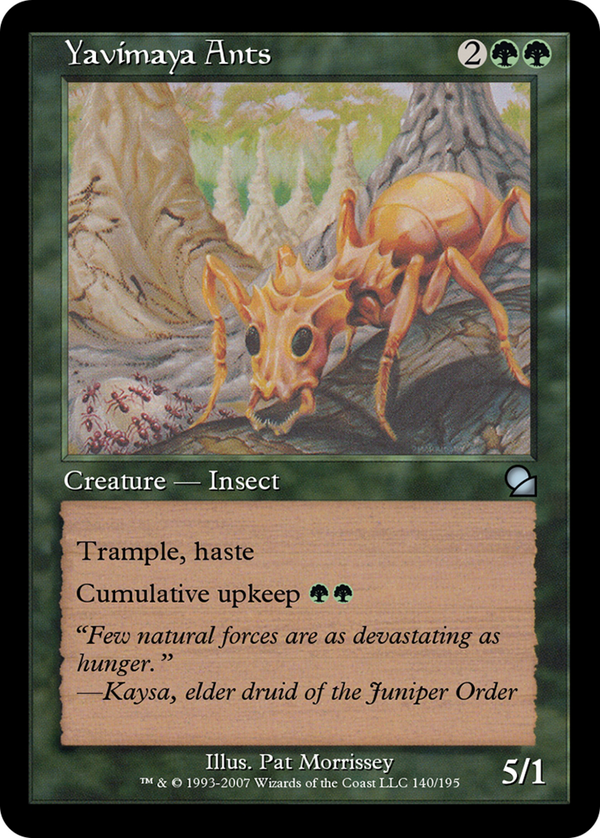 Yavimaya Ants (ME1-140) - Masters Edition Foil