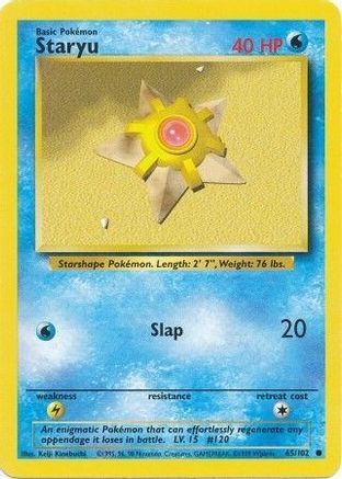 Staryu 065  Base Set - Common