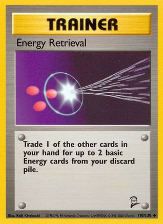 Energy Retrieval 110  Base Set 2 - Uncommon