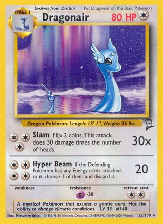 Dragonair 022  Base Set 2 - Rare