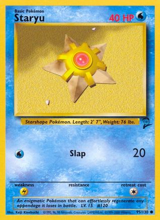 Staryu 095  Base Set 2 - Common
