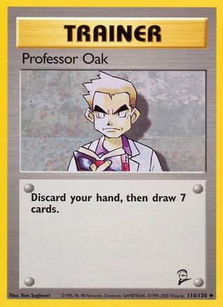 Professor Oak 116  Base Set 2 - Uncommon