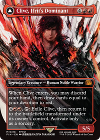 Clive, Ifrit's Dominant (0318) (Borderless) (FIN-318) - FINAL FANTASY: (enchantment)